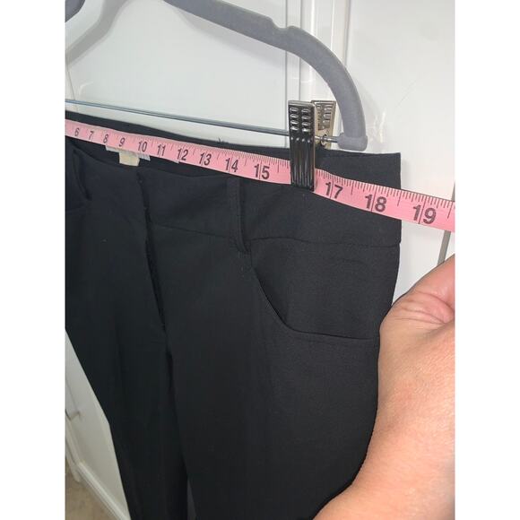 NWT Michael Kors Women's‎ Black Flared Leg Pants Size 14 Casual - Picture 8 of 9